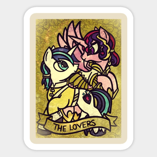 MLP Arcana | The Lovers Sticker by ScribbleSketchScoo